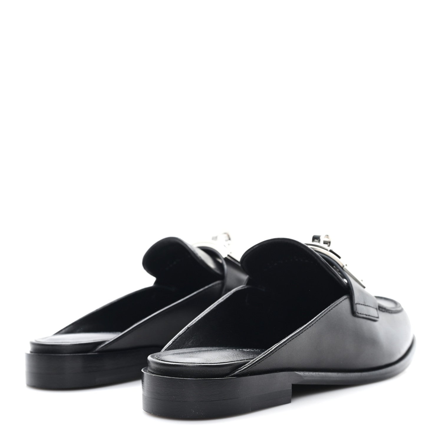 Hermes Calfskin Iota Mules 35 Black 5 of 10