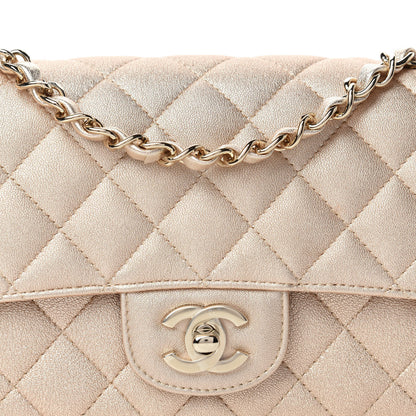 Chanel Metallic Lambskin Quilted Mini Rectangular Flap Gold 10 of 10