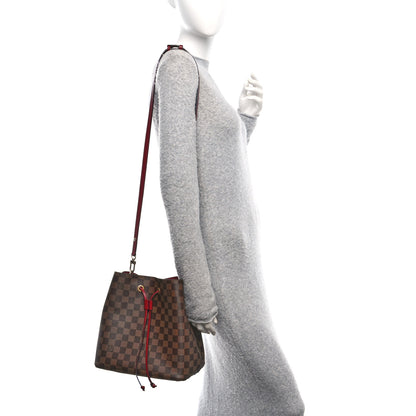 Louis Vuitton Damier Ebene Neonoe MM Cherry Berry 2 of 9