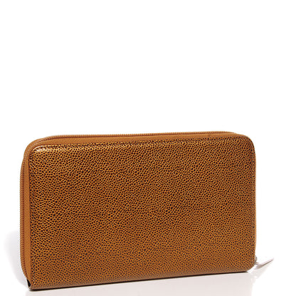Chanel Caviar CC Timeless Large Zip Around Wallet Dark Gold 3 of 11