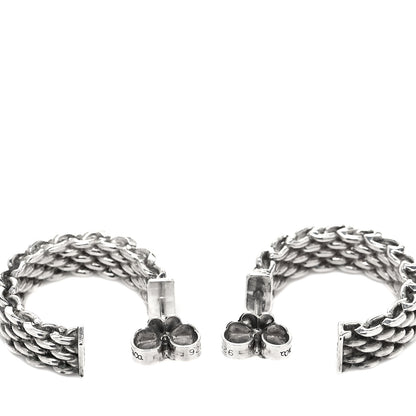 Tiffany Sterling Silver Small Somerset Hoop Earrings 3 of 4