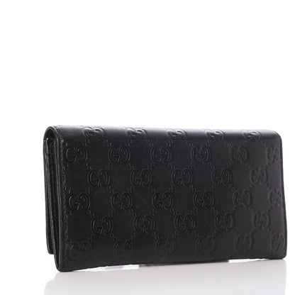 Gucci Guccissima Continental Flap Wallet Black 3 of 9