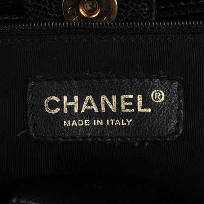 Chanel Caviar Quilted Petit Shopping Tote PST Black 7 of 9
