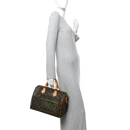 Louis Vuitton Monogram Perforated Speedy 30 Green 2 of 11
