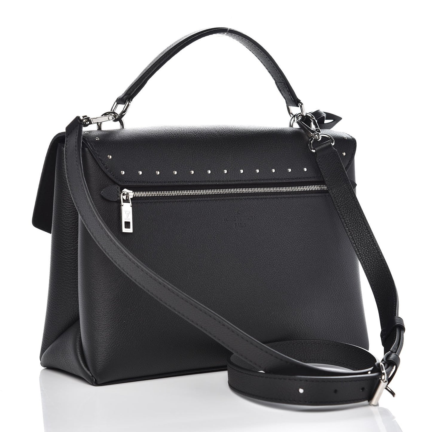 Soft Calfskin My Lockme Studs Black