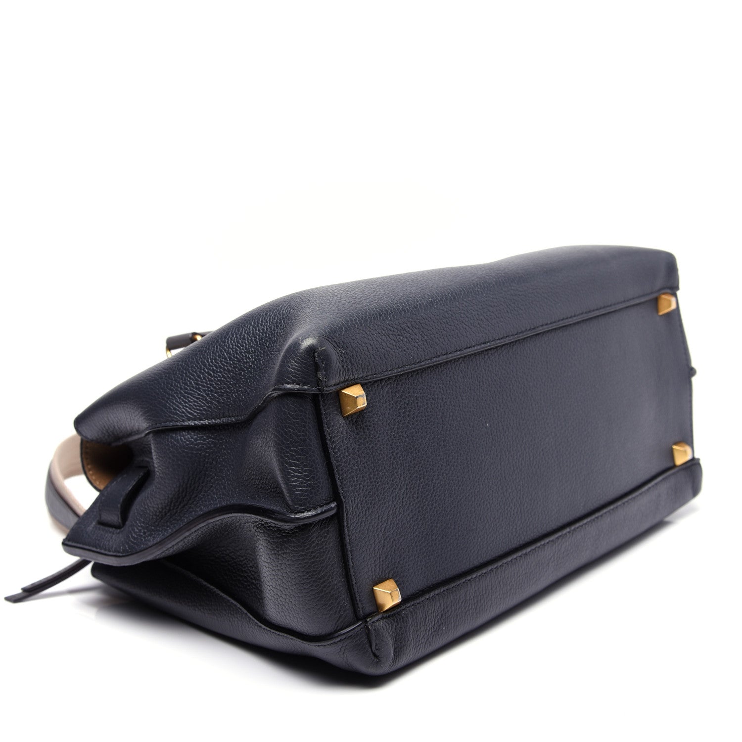 MCM Grained Calfskin Medium Milla Tote Phantom Grey 4 of 11