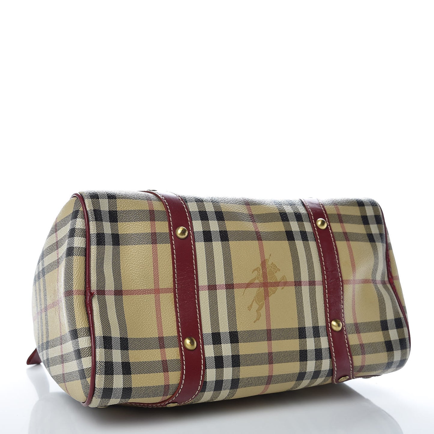 Haymarket Check Studded Bowler Red