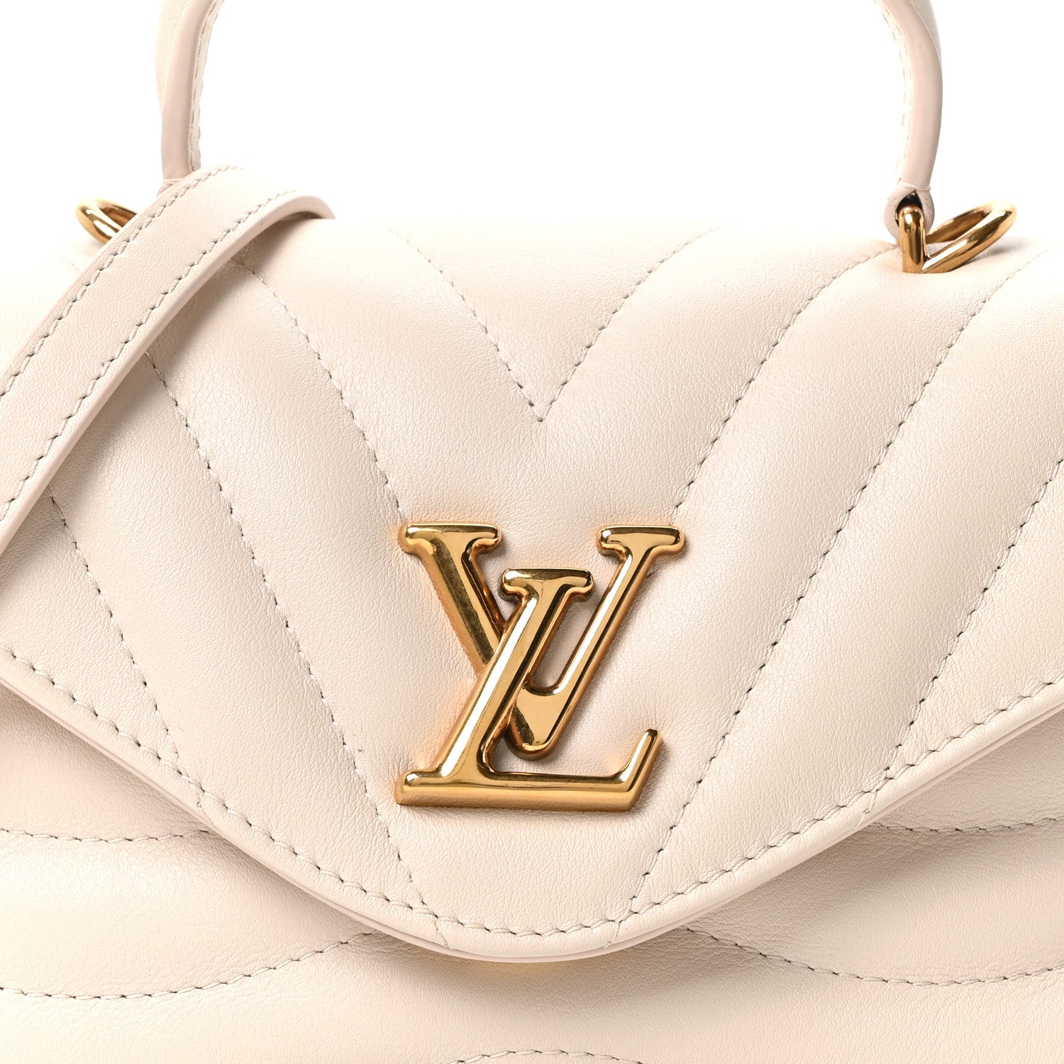 Louis Vuitton Calfskin Hold Me New Wave Ivory 7 of 9