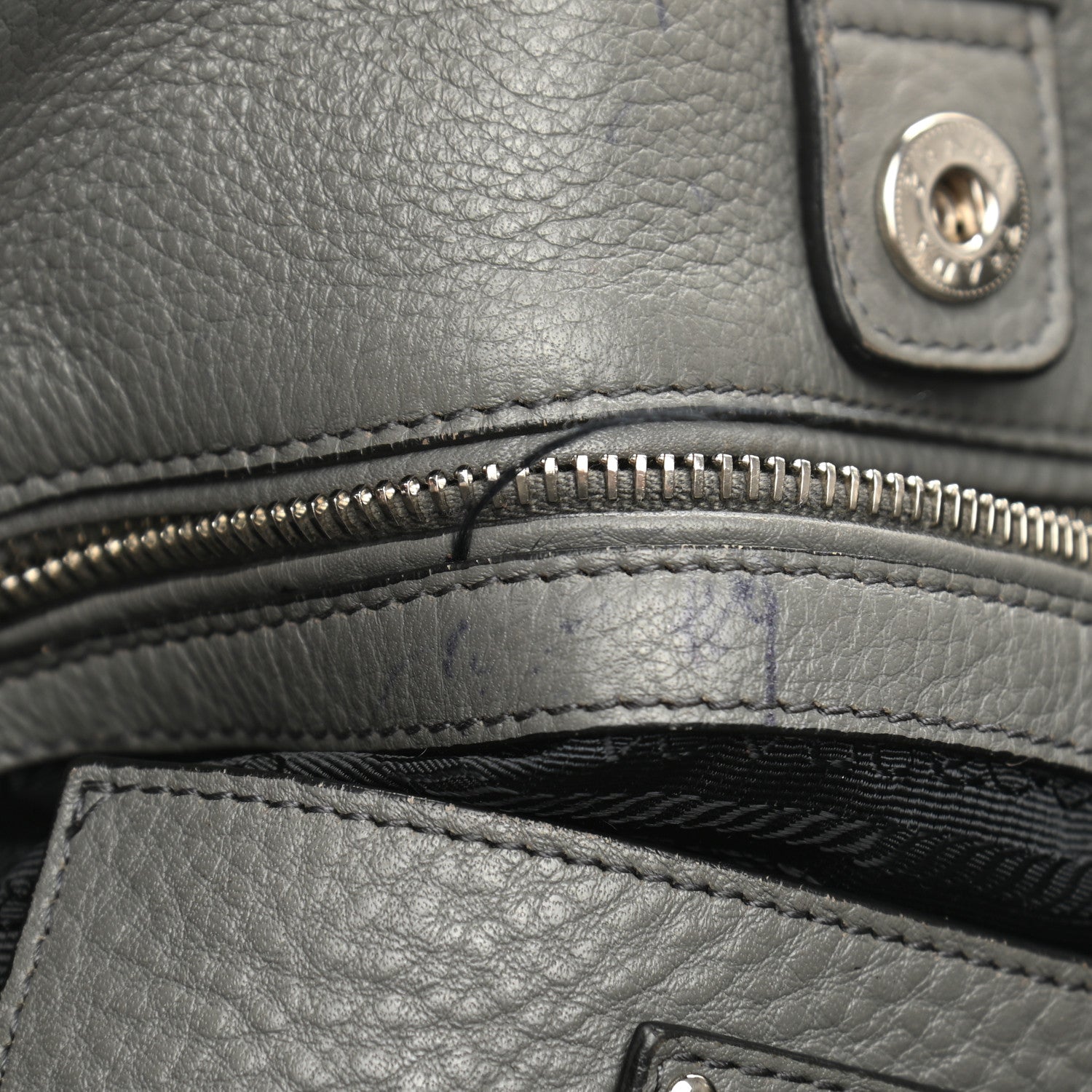 Prada Vitello Daino Hobo Argilla 11 of 12