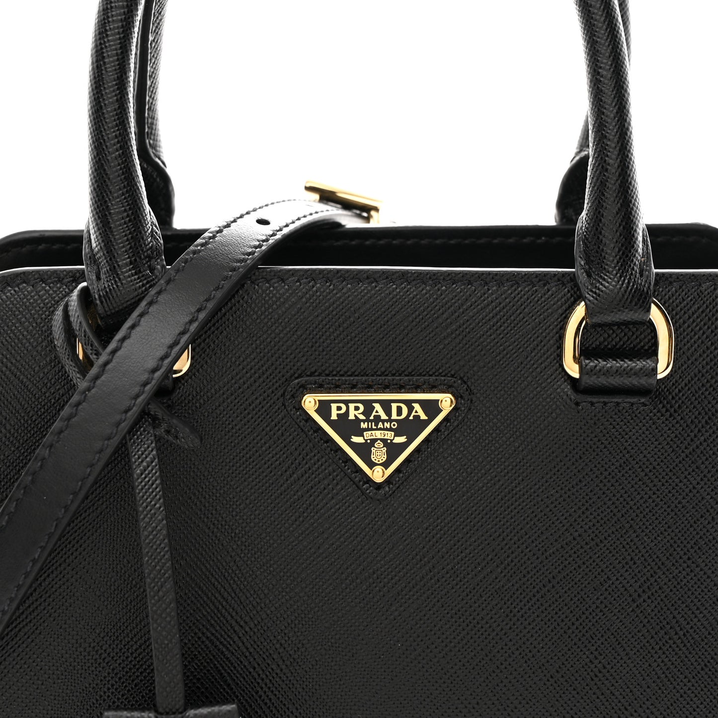 Saffiano Soft Calfskin Mini Zippered Crossbody Black