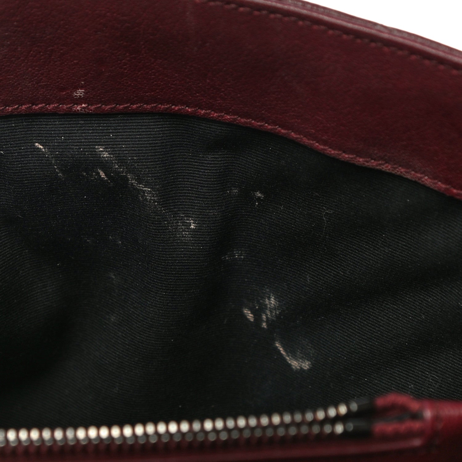 Saint Laurent Sheepskin Matelasse Chevron Monogram Medium College Bag Rouge Legion 12 of 24