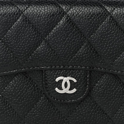 Chanel Caviar Quilted Compact Flap Wallet Black 9 of 13