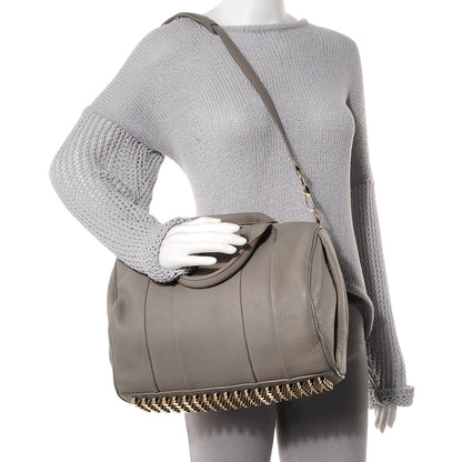 Alexander Wang Pebbled Lambskin Rocco Oyster 2 of 7