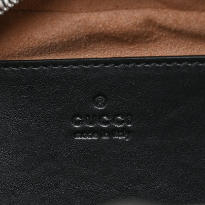 Gucci Calfskin Matelasse Aria Small GG Marmont Chain Shoulder Bag Black 5 of 7