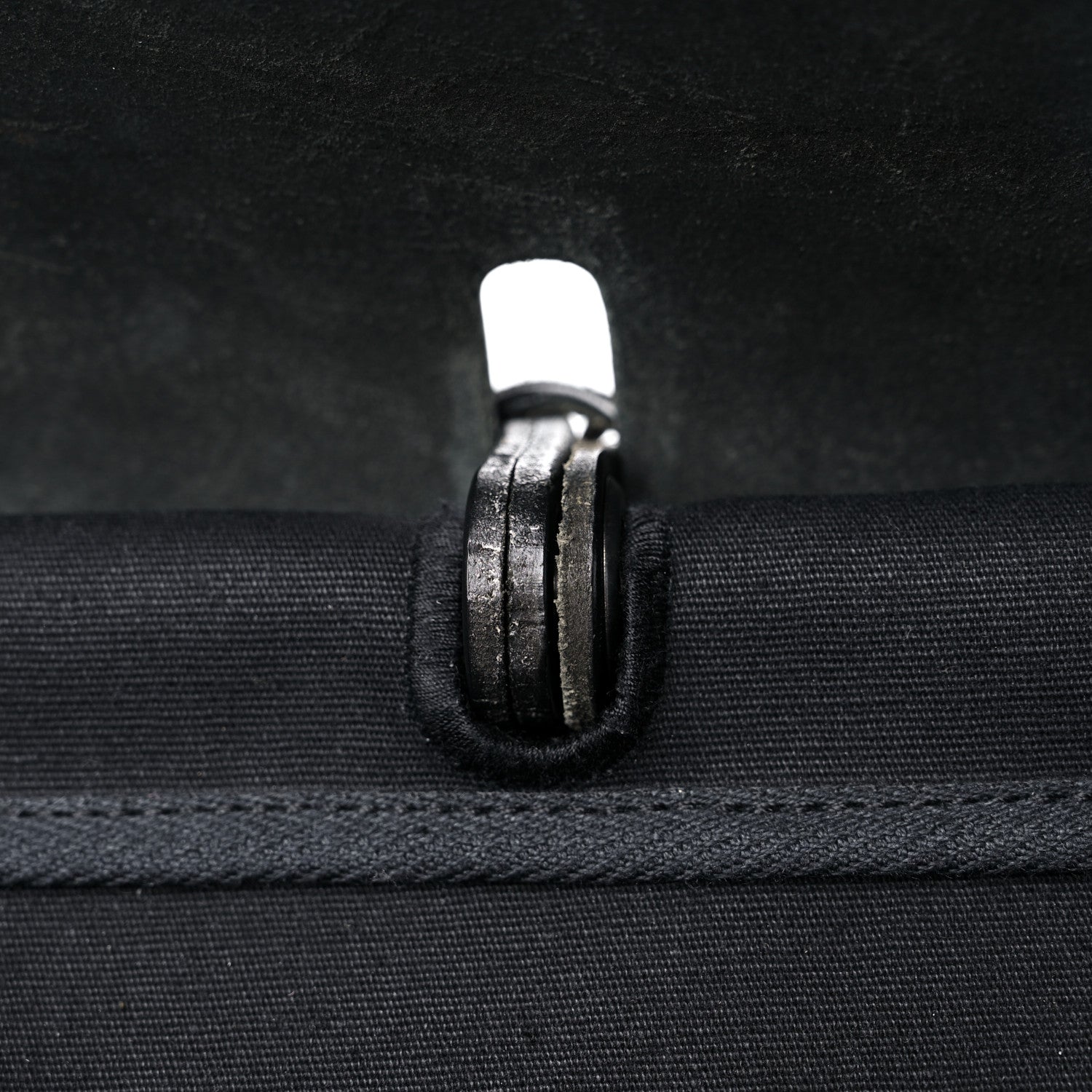 Hermes Toile Vache Calfskin Herbag 39 MM Black 18 of 28