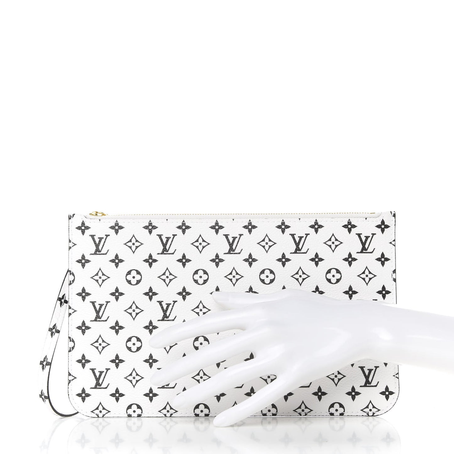 Monogram Giant Neverfull MM GM Pochette White