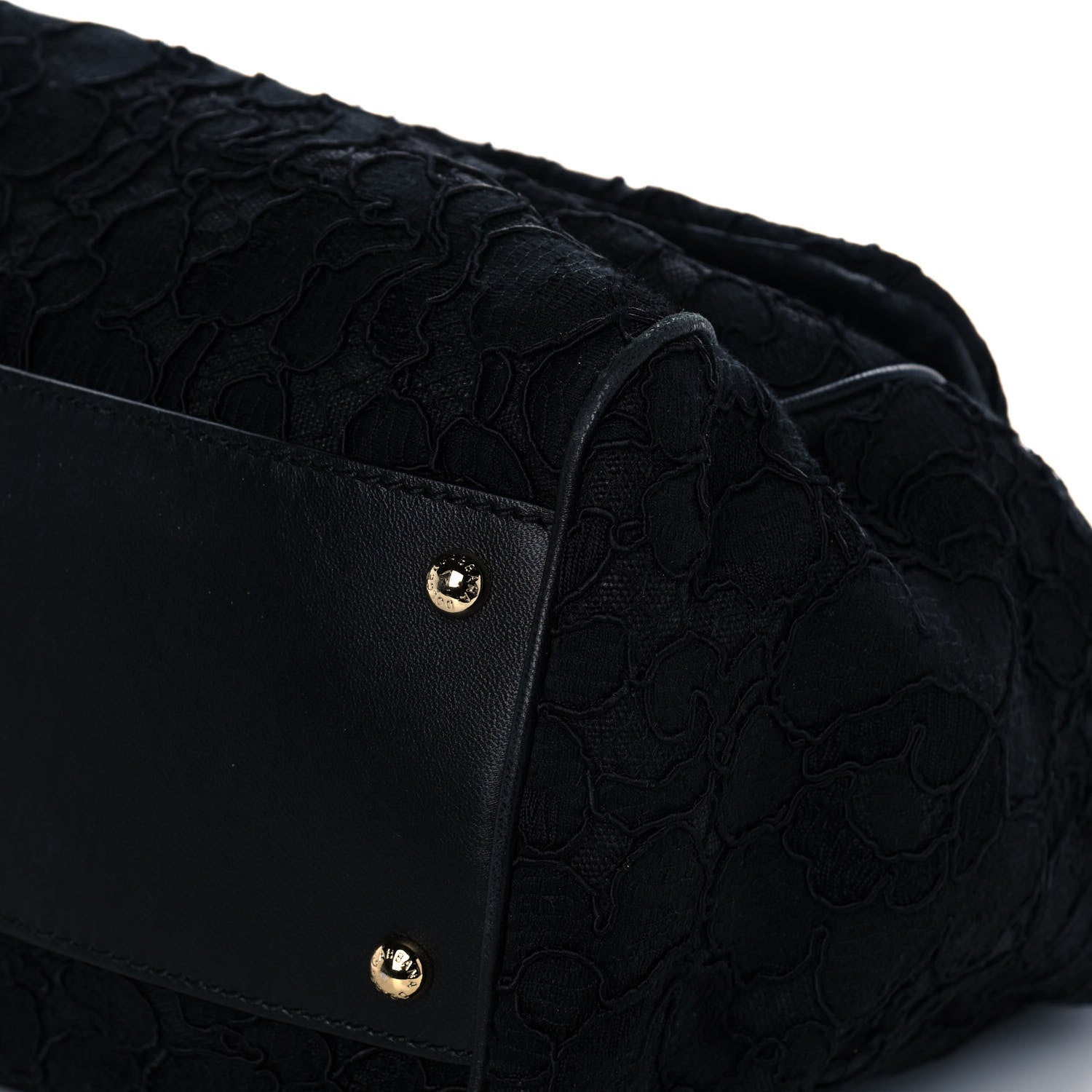 Dolce & Gabbana Calfskin Lace Miss Sicily Satchel Black 9 of 14