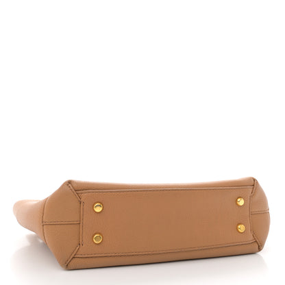 Bottega Veneta Grained Calfskin Maxi Intrecciato Small Arco Caramel 4 of 15
