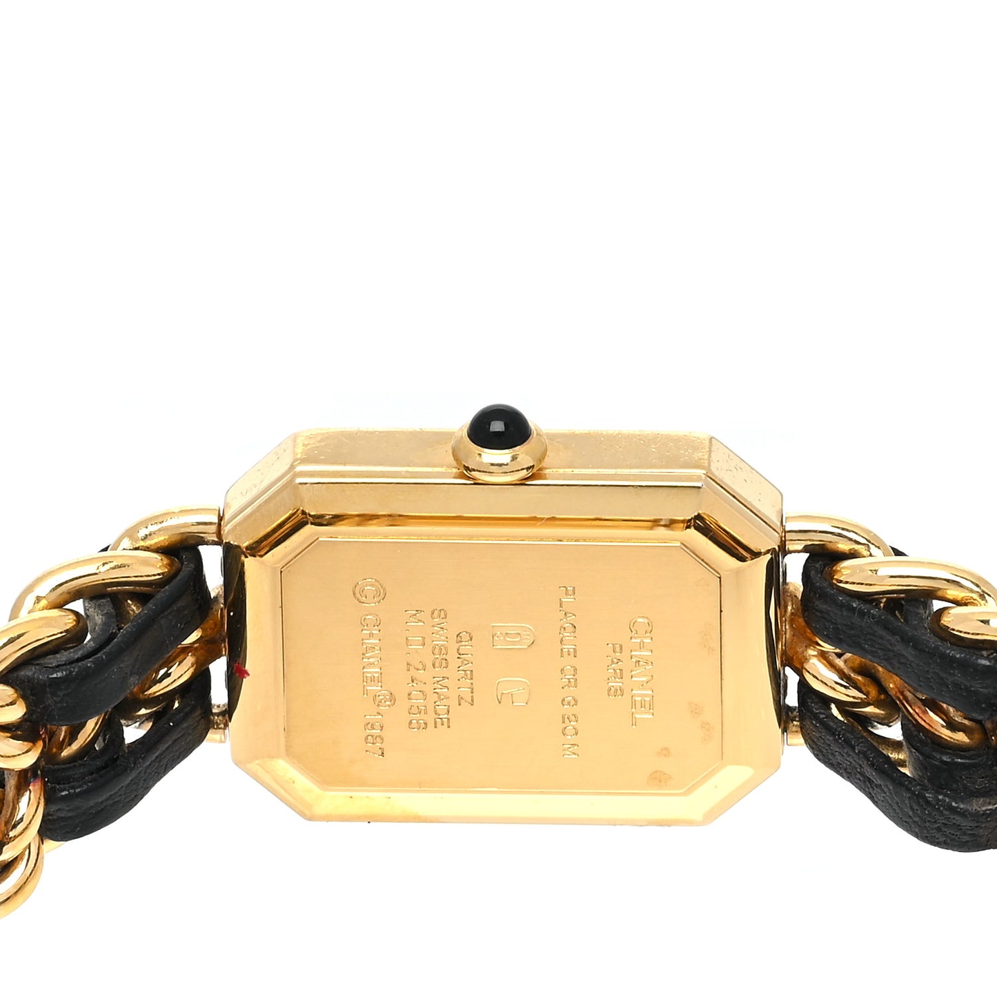 Stainless Steel Lambskin 20mm Chain Premiere Quartz Watch Gold L