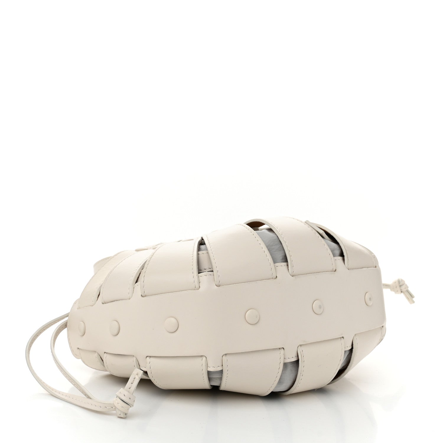 Bottega Veneta French Calfskin Small Shell White Frost 4 of 11