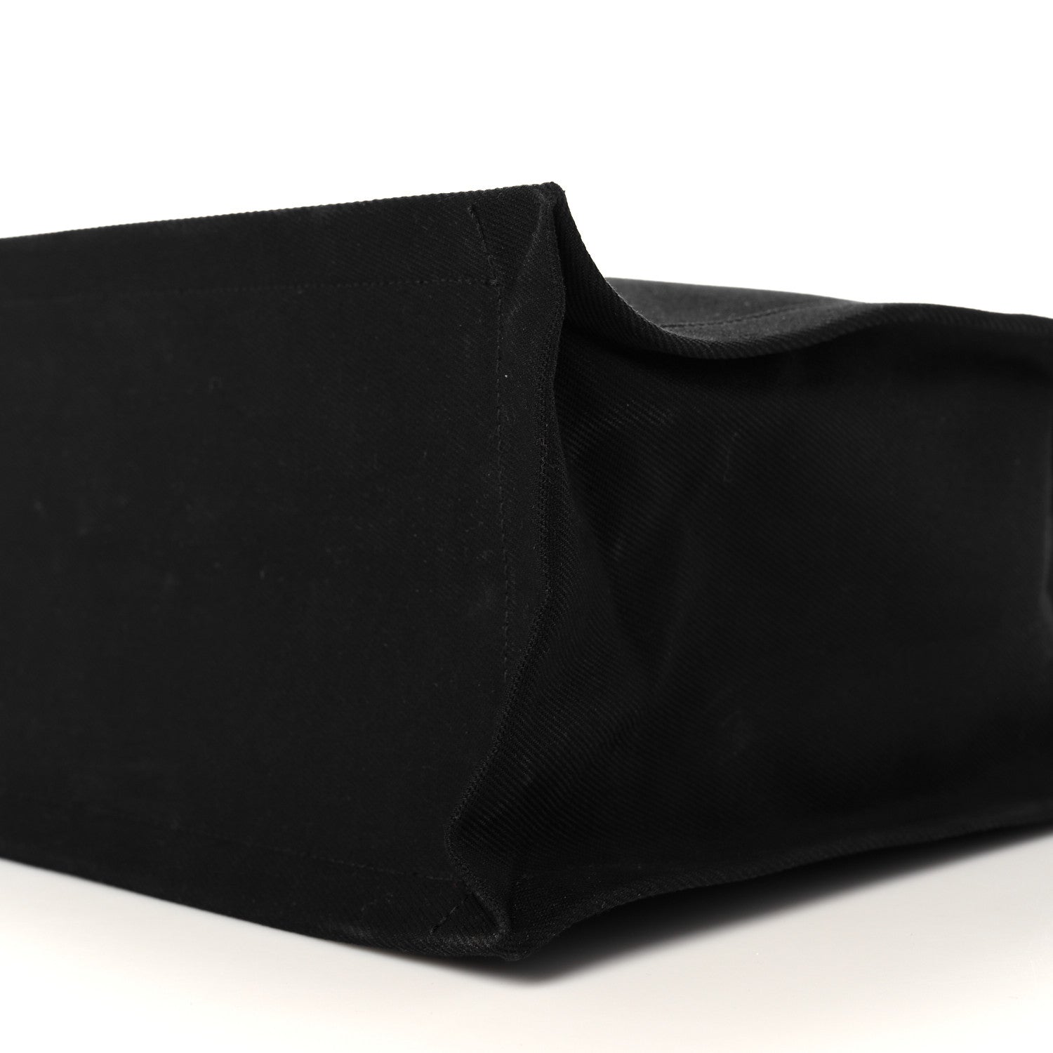 Saint Laurent Linen Calfskin Rive Gauche Tote Black 10 of 12