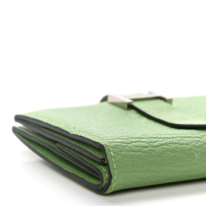 Hermes Chevre Mysore Mini Bearn Wallet Vert Criquet 10 of 16
