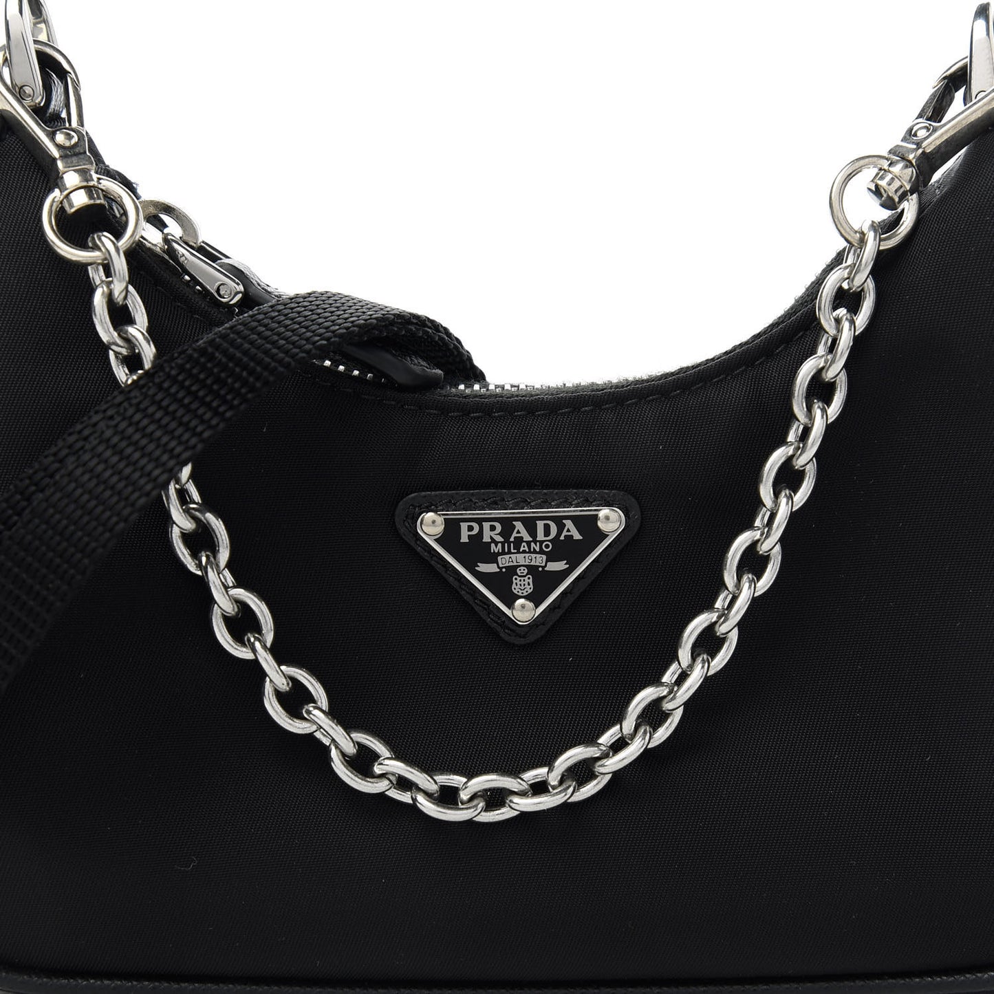 Tessuto Nylon Mini Re-Edition 2000 Shoulder Bag Black
