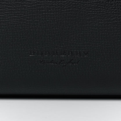 Burberry Grainy Calfskin Haymarket Check Medium Reversible Tote Black 10 of 22