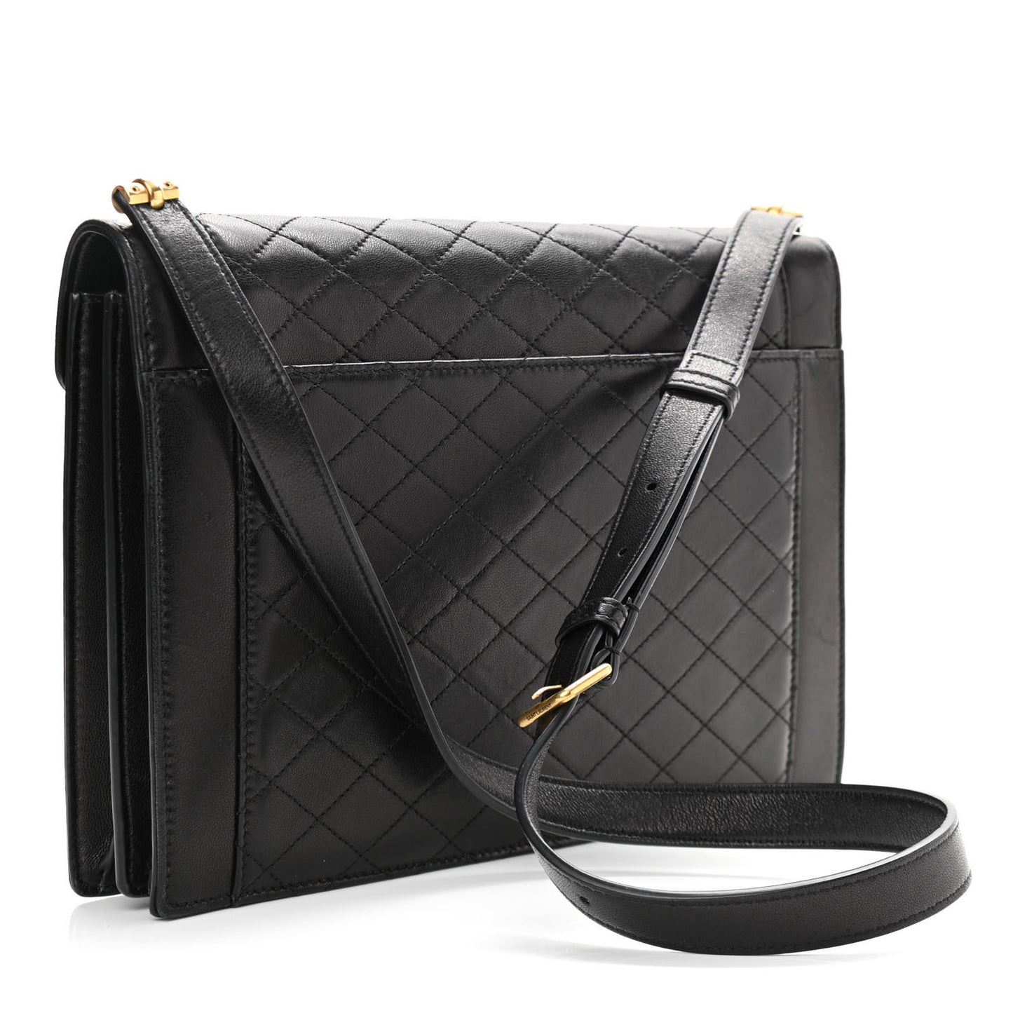 Lambskin Quilted Mini Gaby Satchel Black