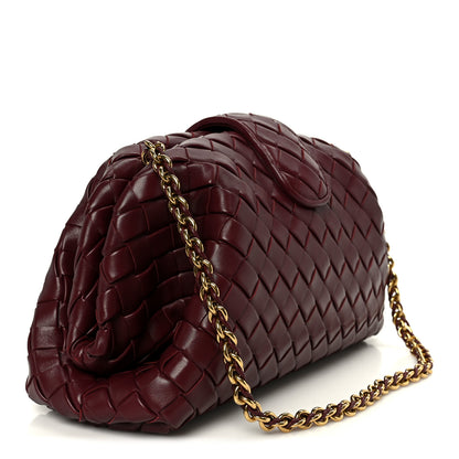 Bottega Veneta Nappa Intrecciato Teen The Lauren 1980 Clutch With Chain Barolo 3 of 11
