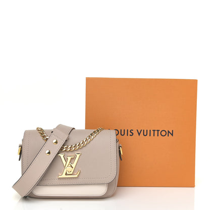 Louis Vuitton Grained Calfskin Lockme Tender Greige 11 of 11