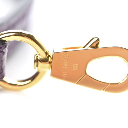 Hermes Shiny Alligator Mini Kelly Sellier 20 Cassis 30 of 31