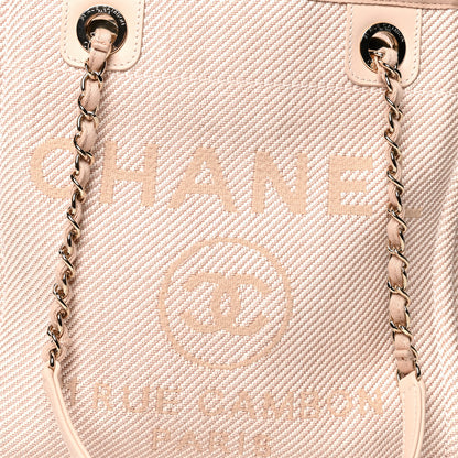 Chanel Mixed Fibers Calfskin Mini Deauville Tote Rose Pink 8 of 10