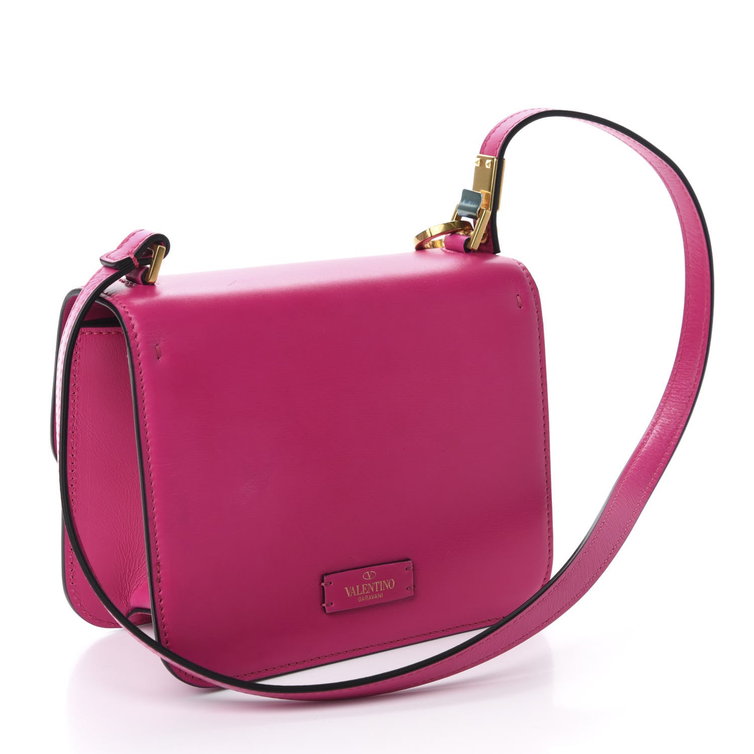 Valentino Garavani Smooth Calfskin Small VSling Shoulder Bag Fuchsia 4 of 11