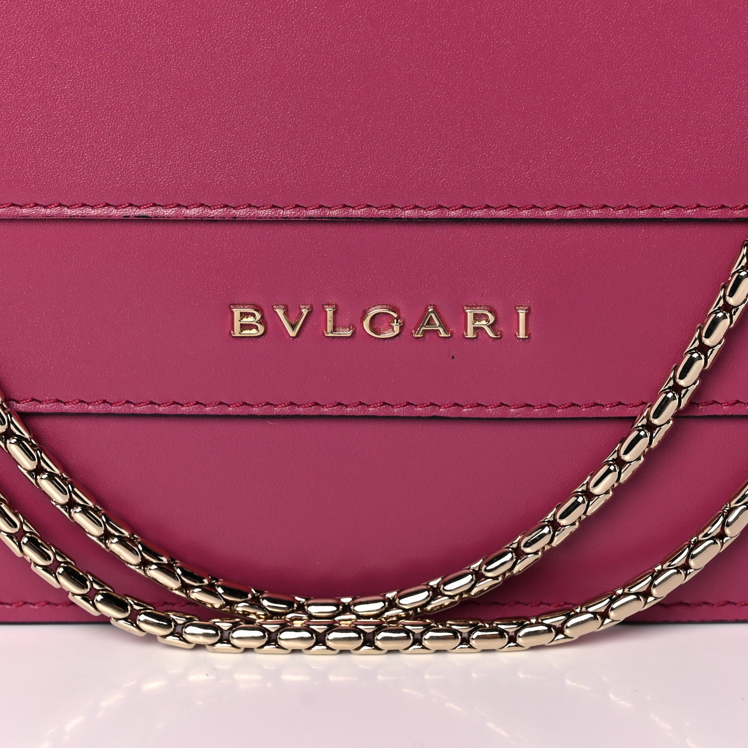 Bulgari Calfskin Serpenti Forever Shoulder Bag Pink 8 of 13