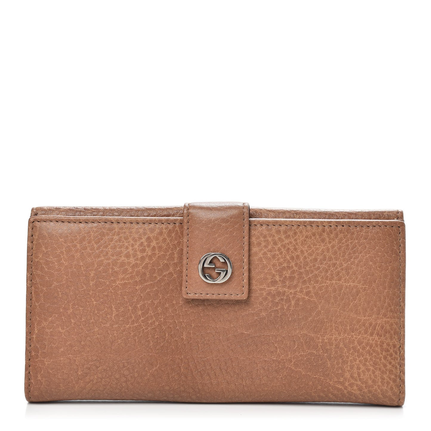 Calfskin Miss GG Continental Wallet Old Naturale