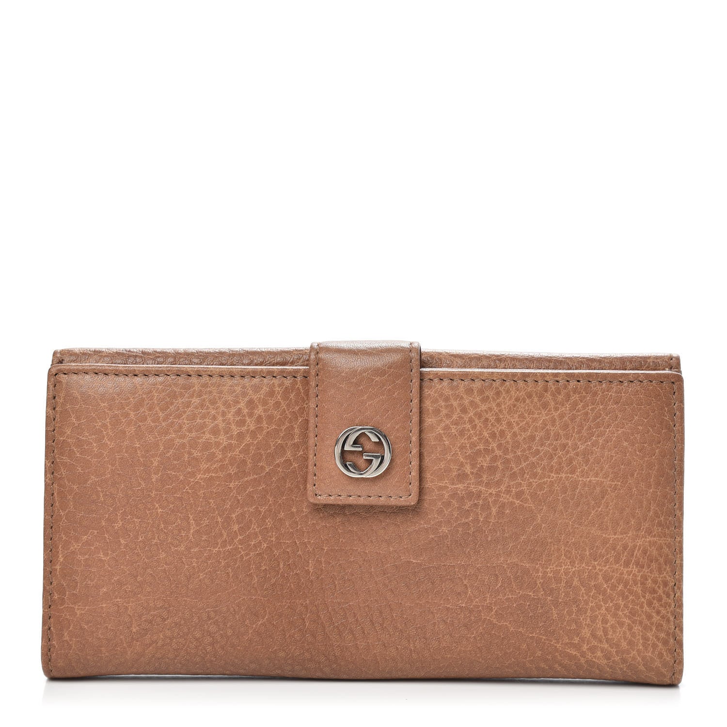 Gucci Calfskin Miss GG Continental Wallet Old Naturale 1 of 10