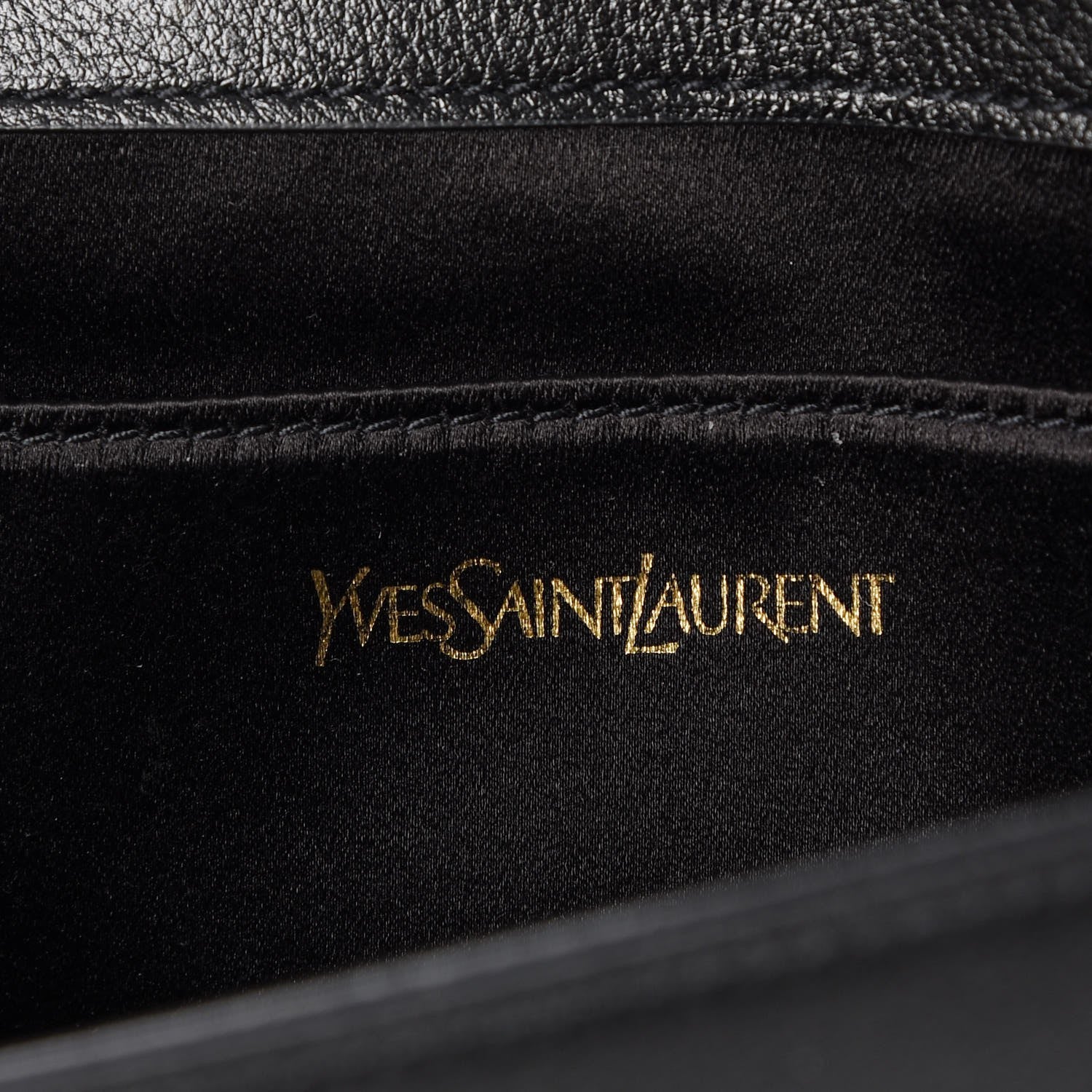 Saint Laurent Calfskin Monogram Large Belle De Jour Clutch Black 6 of 7