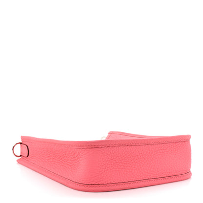 Hermes Taurillon Clemence Amazone Evelyne TPM Rose Azalee Rouge Pivoine 4 of 11
