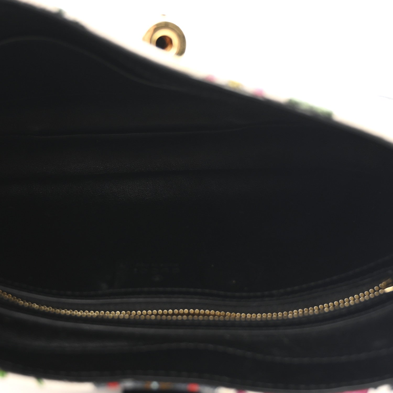 Gucci X BALENCIAGA Canvas Boarded Pluton Calfskin Flora Logo Print Small Jackie 1961 Hobo White Multicolor Black 5 of 10