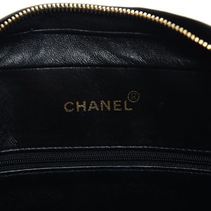 Chanel Lambskin Vertical Quilted Flap Camera Case Black 6 of 9