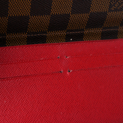 Louis Vuitton Damier Ebene Josephine Wallet Red 12 of 17