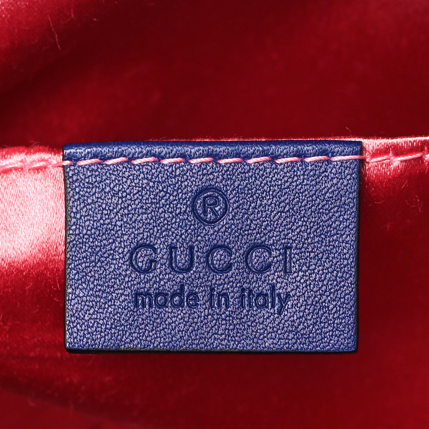 Gucci Velvet Matelasse Small GG Marmont Chain Shoulder Bag Cobalt 6 of 9
