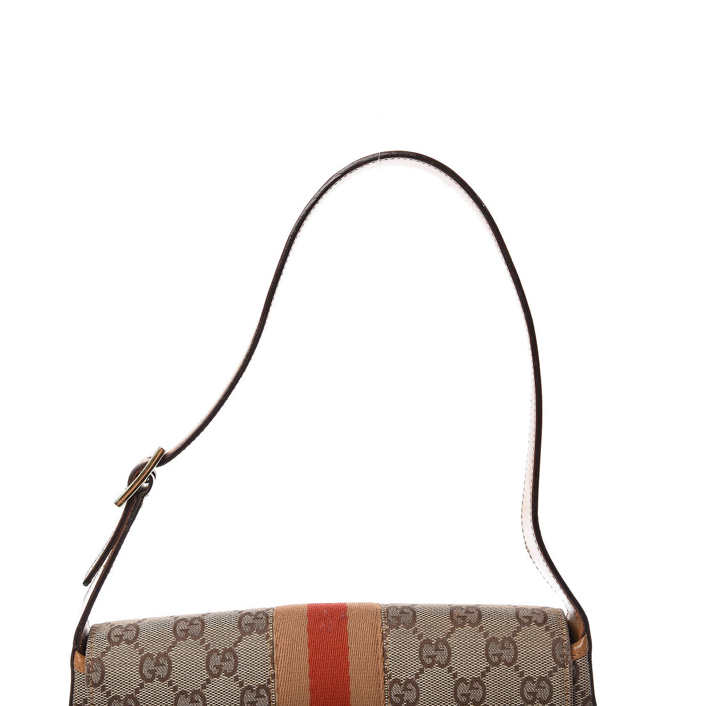 Calfskin Monogram Web Small Jackie O Hobo Light Brown