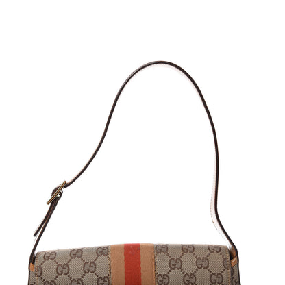 Gucci Calfskin Monogram Web Small Jackie O Hobo Light Brown 8 of 13
