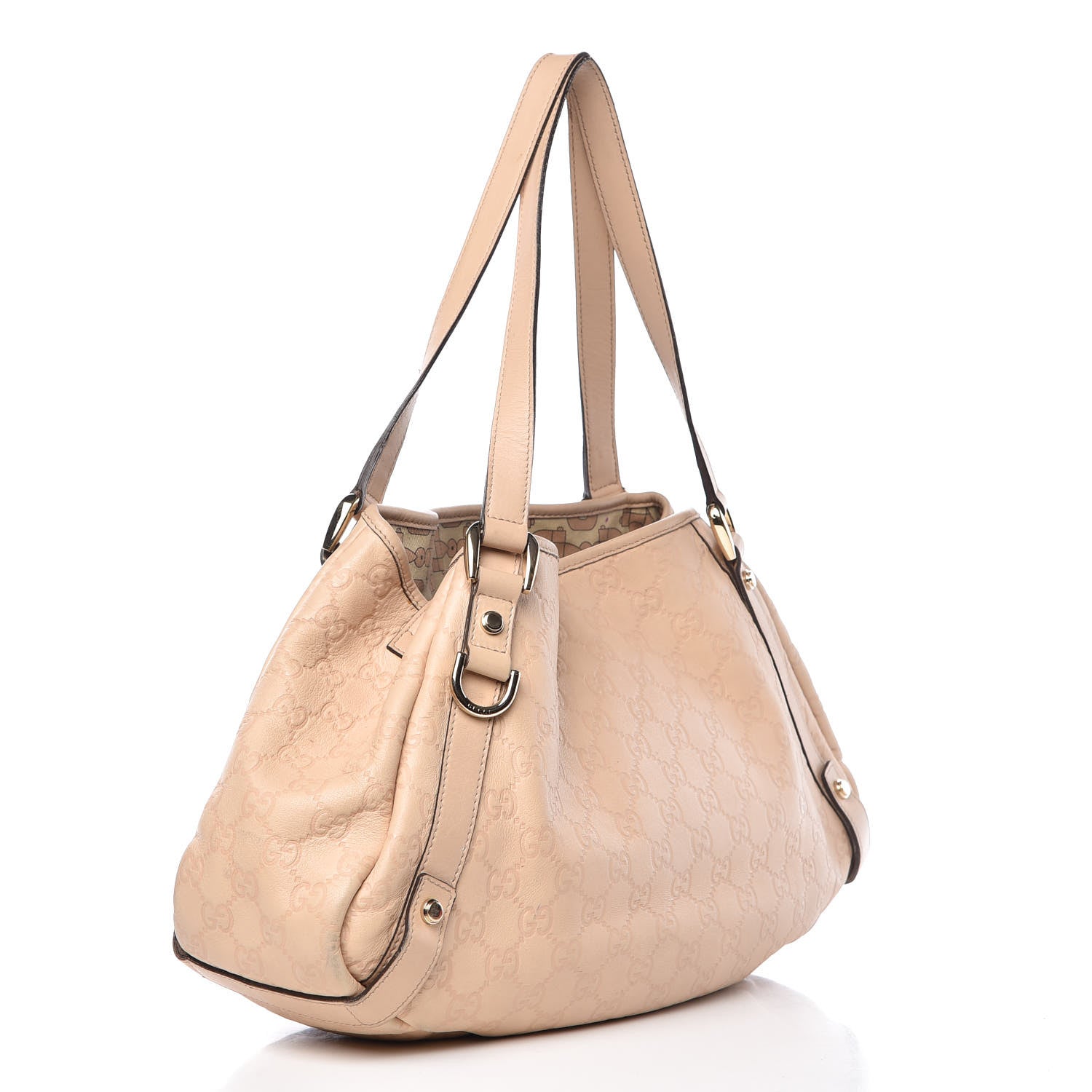 Gucci Guccissima Medium Abbey Shoulder Bag Beige 3 of 13