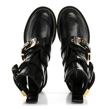 Balenciaga Brushed Calfskin Ceinture Ankle Boots 35.5 Black 2 of 8