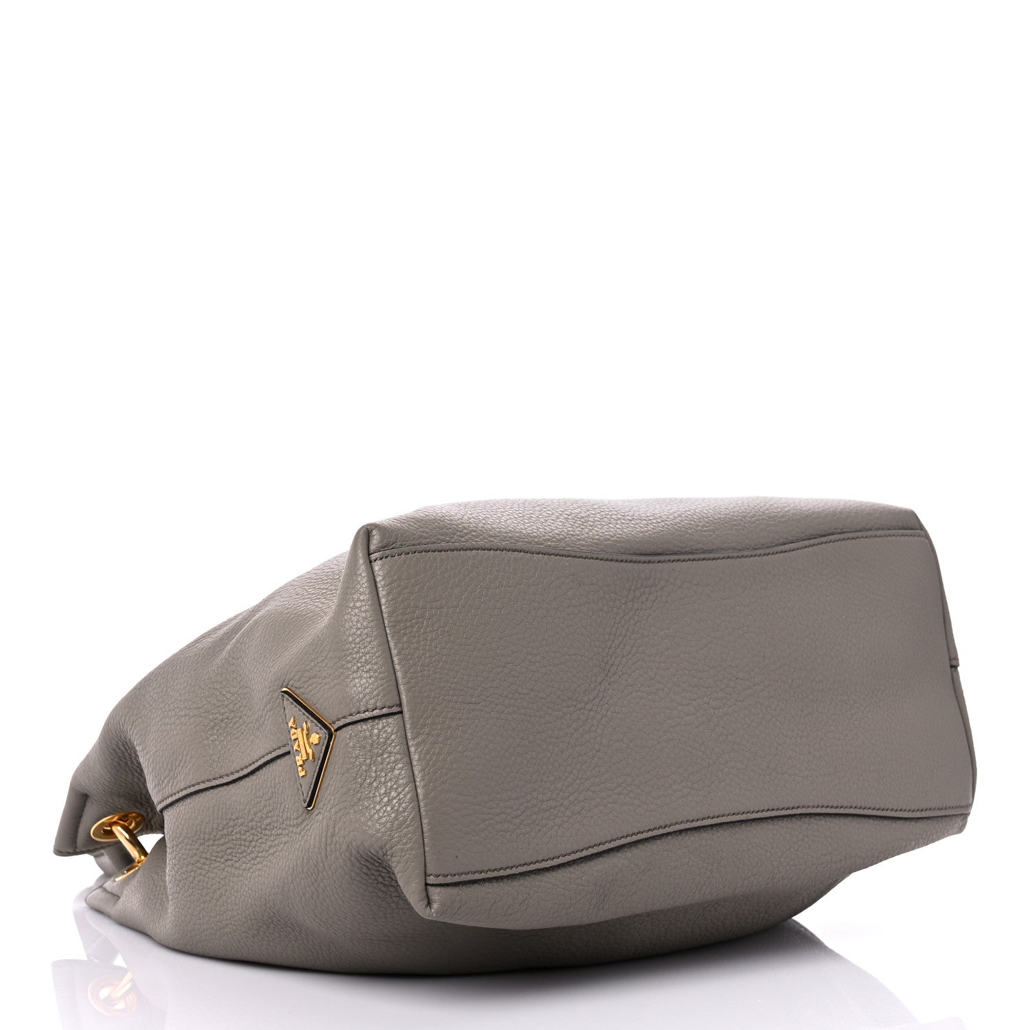 Prada Vitello Phenix Logo Hobo Argilla 4 of 11