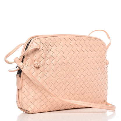 Bottega Veneta Nappa Intrecciato Nodini Crossbody Messenger Flamingo 4 of 9