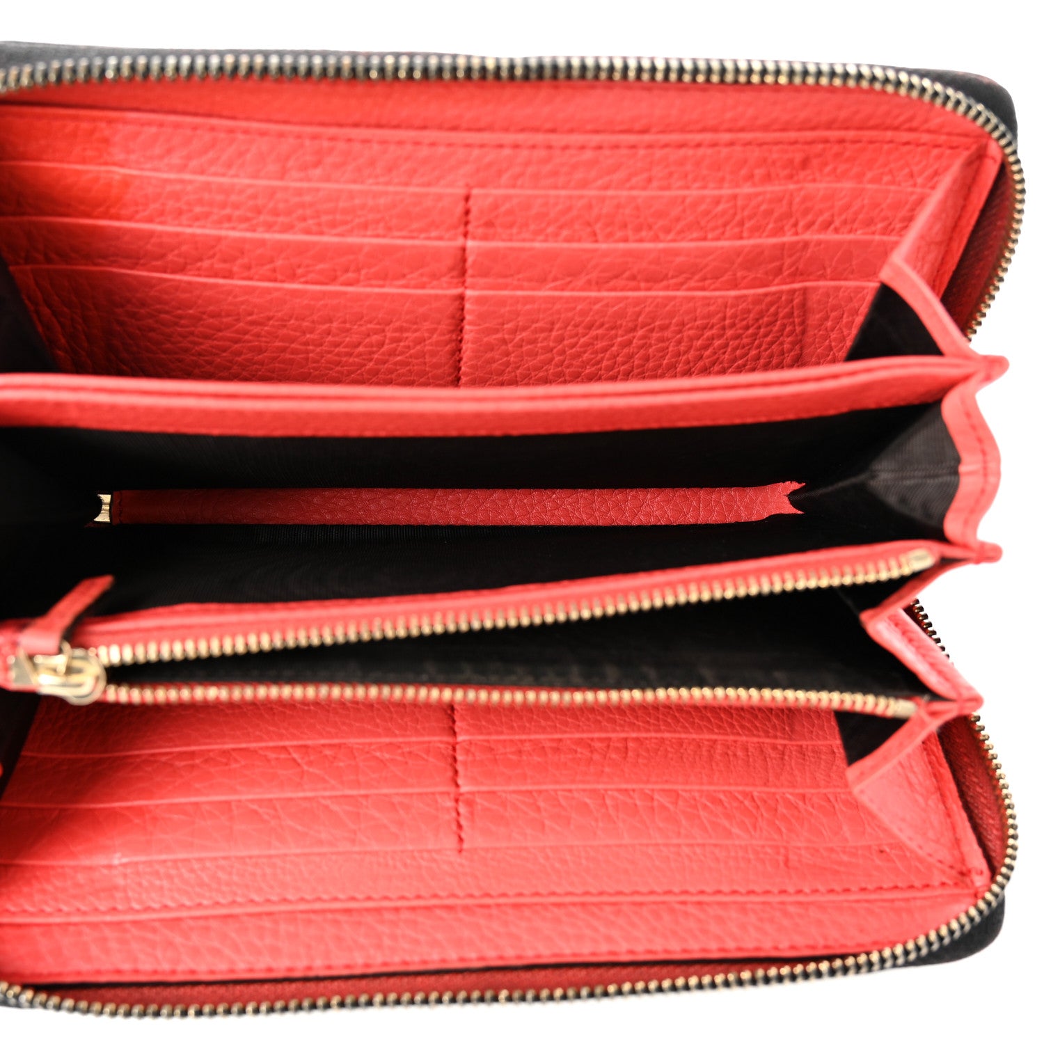 Gucci Pebbled Calfskin Soho Zip Around Wallet Black 5 of 10